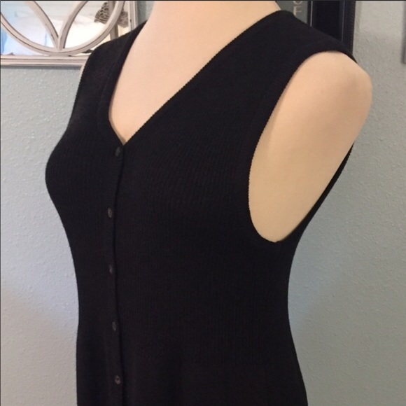 Black slip on sweater dress - Picture 2 of 4
